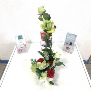 Roses tiges vertes