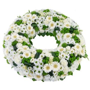 Couronne blanche et verte