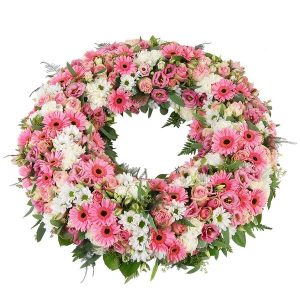 Couronne rose et blanche
