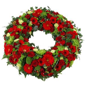 Couronne rouge et verte