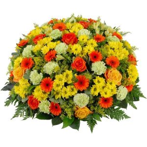 Coussin rond coloré
