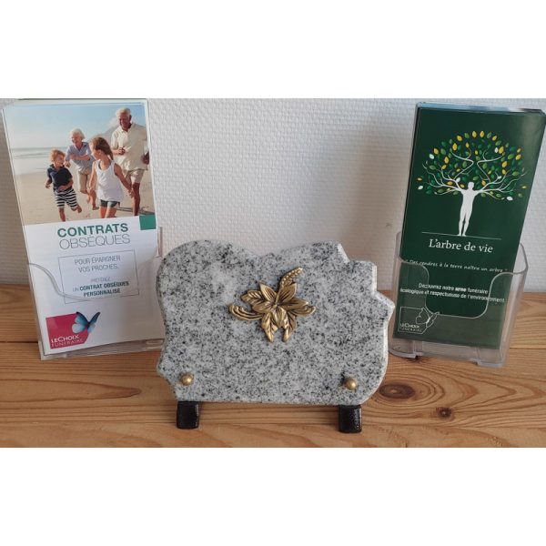 Plaque 12X18 - gris